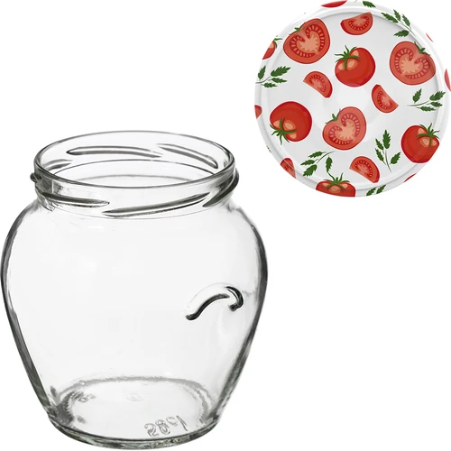 Burk TO Amfora 580 ml med färgglatt lock fi82/6-6st. - 11