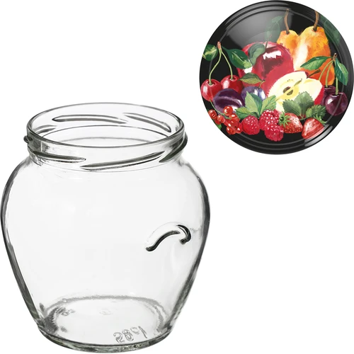 Burk TO Amfora 580 ml med färgglatt lock fi82/6-6st. - 8
