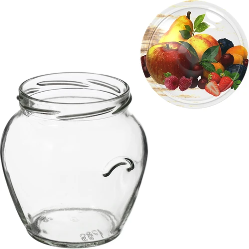 Burk TO Amfora 580 ml med färgglatt lock fi82/6-6st. - 7