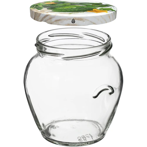 Burk TO Amfora 580 ml med färgglatt lock fi82/6-6st. - 3