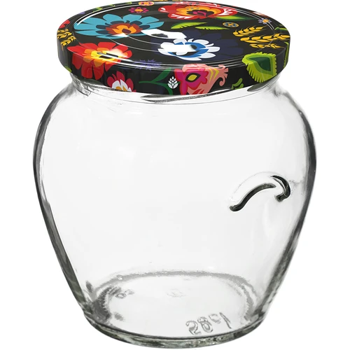 Burk TO Amfora 580 ml med färgglatt lock fi82/6-6st. - 2
