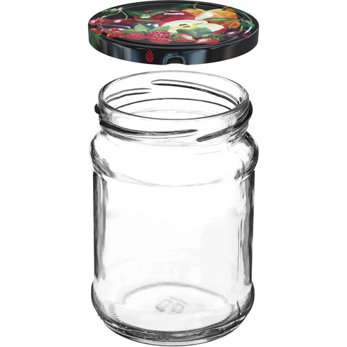 Burk TO Kvart 250 ml med lock fi 66 - 6 st - 3