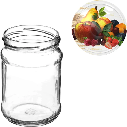 Burk TO Kvart 250 ml med lock fi 66 - 6 st - 7