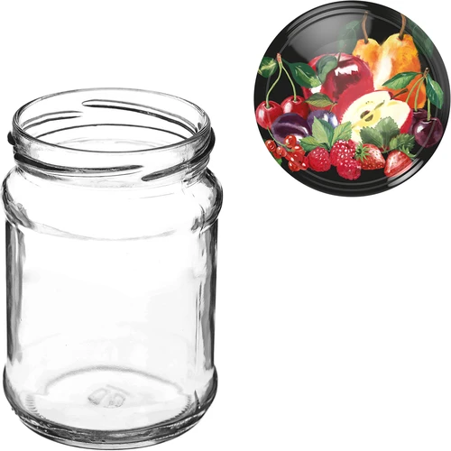 Burk TO Kvart 250 ml med lock fi 66 - 6 st - 8