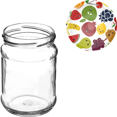 Burk TO Kvart 250 ml med lock fi 66 - 6 st - 9