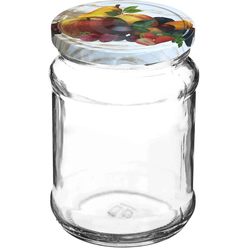 Burk TO Kvart 250 ml med lock fi 66 - 6 st - 2