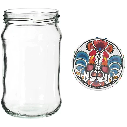Burkar 300 ml med färgglatt lock fi 66 - 6 st. - 6