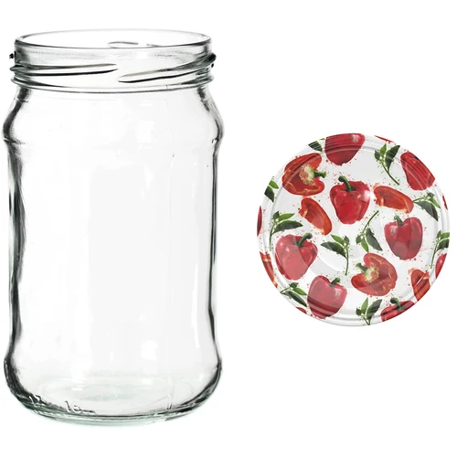Burkar 300 ml med färgglatt lock fi 66 - 6 st. - 10