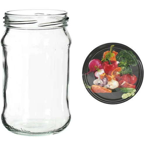 Burkar 300 ml med färgglatt lock fi 66 - 6 st. - 11