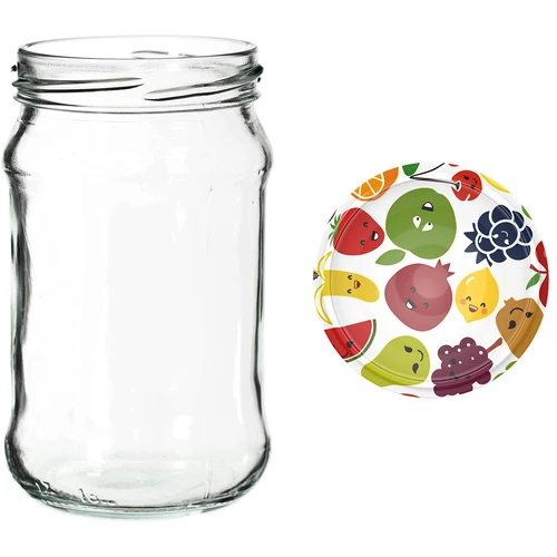 Burkar 300 ml med färgglatt lock fi 66 - 6 st. - 13