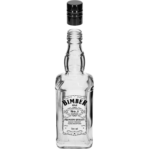 Flaska Daniels 500 ml med skruvkork, tryck ”Bimber OLD”, 1 st. - 2