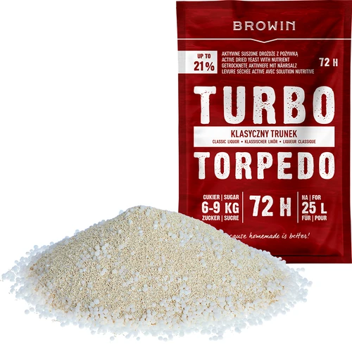 Destillerijäst Turbo Torpedo 72h 21% - 120 g - 3