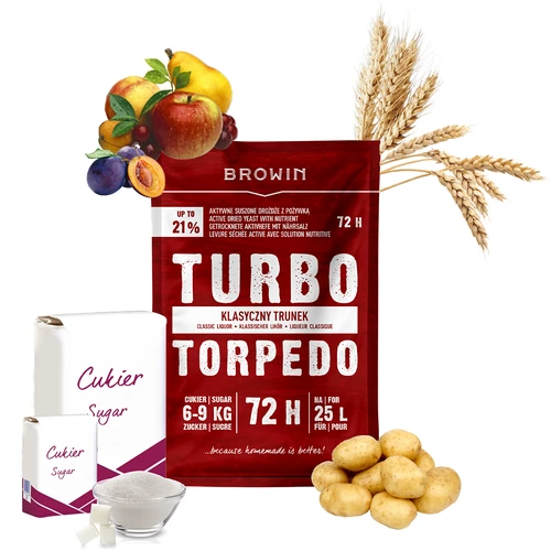 Destillerijäst Turbo Torpedo 72h 21% - 120 g - 4