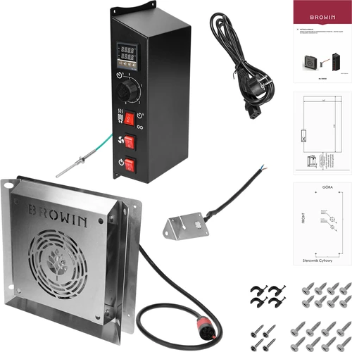 dragON-set för rökugn - elektriska moduler med digital styrenhet och rökgenerator JET 2 LONG - 2