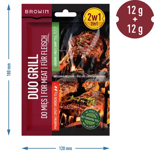 Duo Grill för kött, kryddblandning 2 i 1, 2 x 12 g - 4