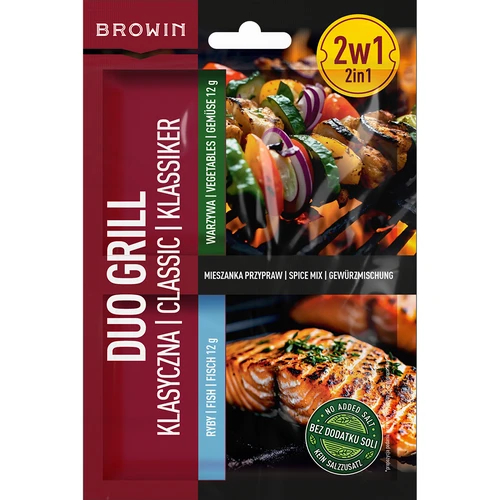 Duo Grill Klassisk för fisk och grönsaker - 2 i 1 kryddblandning, 2 x 12 g