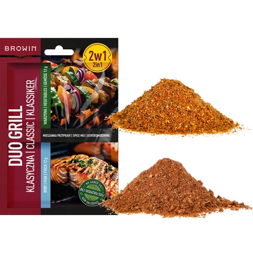 Duo Grill Klassisk för fisk och grönsaker - 2 i 1 kryddblandning, 2 x 12 g - 3