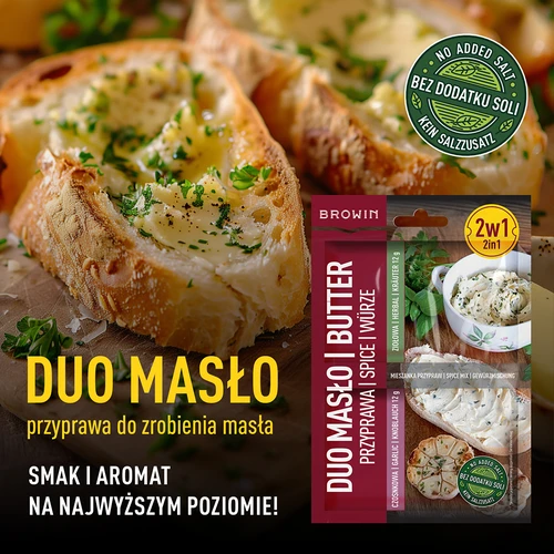 Duo Smör - vitlöks- och örtkrydda 2 i 1, 2 x 12g - 5