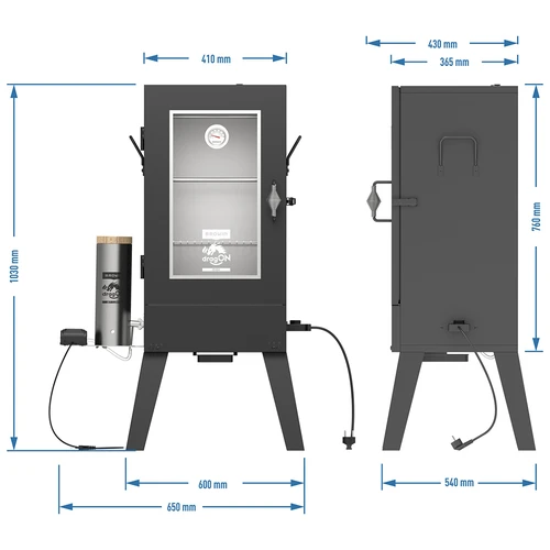Elektrisk rök dragON E101 med rökgenerator, 70 L - 12