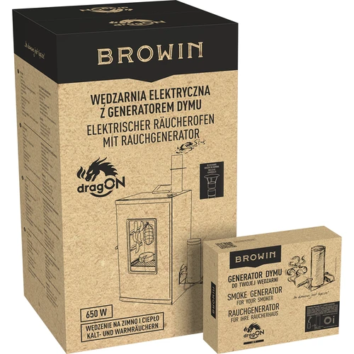 Elektriskt rökskåp – dragON med rökgenerator, digitalt, 65 L - 35