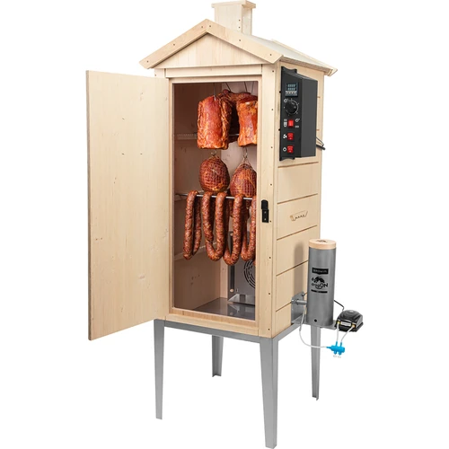 Elektriskt rökskåp dragON PLYWOOD NATURE 100E med värmemodul och digital styrenhet - 4
