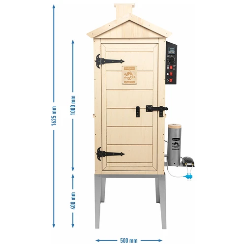 Elektriskt rökskåp dragON PLYWOOD NATURE 100E med värmemodul och digital styrenhet - 14