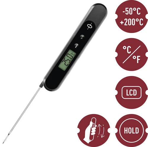 Elektronisk kökstermometer laddad manuellt - 7