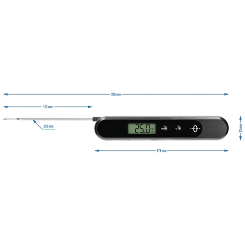 Elektronisk kökstermometer laddad manuellt - 8