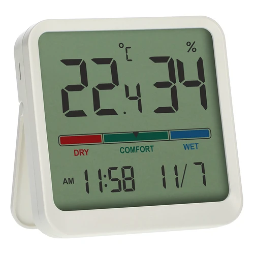Elektronisk rumstermometer, vit