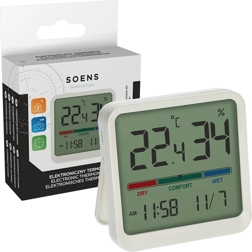 Elektronisk rumstermometer, vit - 6