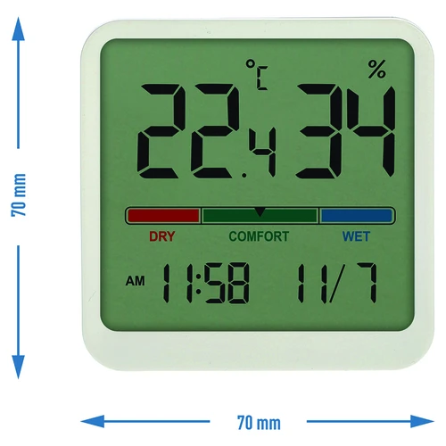 Elektronisk rumstermometer, vit - 9