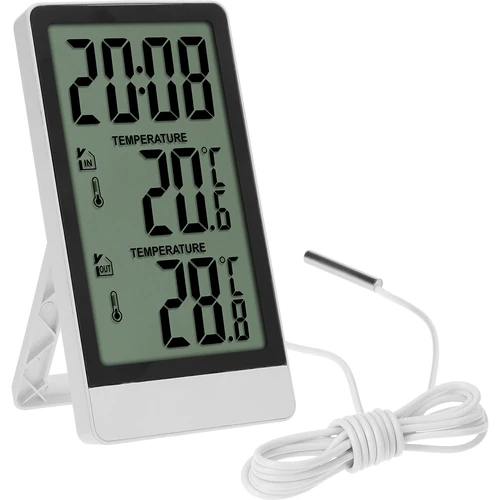 Elektronisk termometer från Soens – med sond, vit