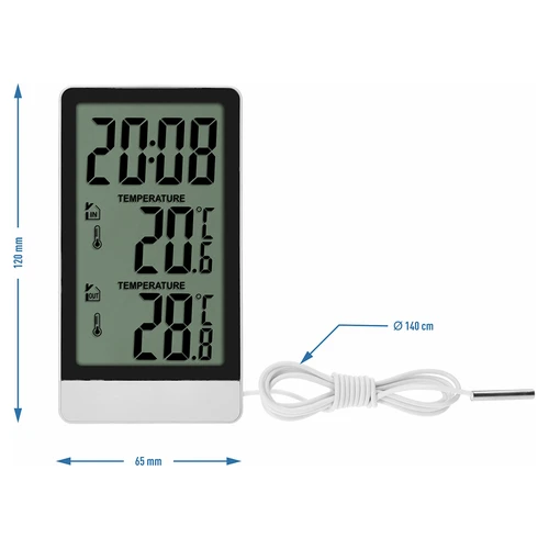Elektronisk termometer från Soens – med sond, vit - 6