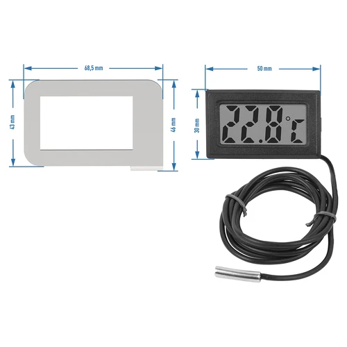 Elektronisk termometer i ram - för destillatorer (-50°C till +110°C) - 3
