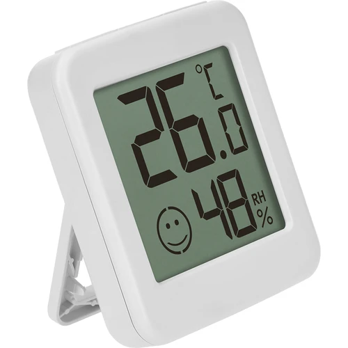 Elektronisk termometer med komfortindikator, vit