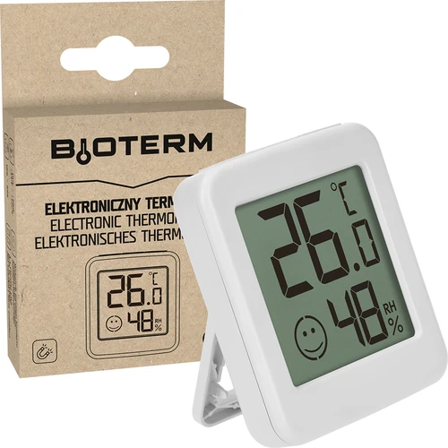 Elektronisk termometer med komfortindikator, vit - 7