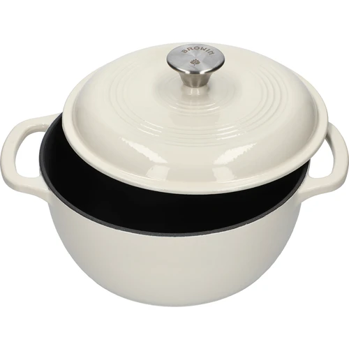 Emaljerad gjutjärnsgryta – ecru, 4 L - 2