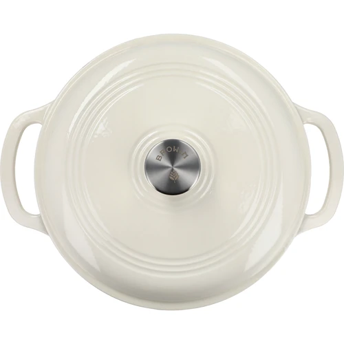 Emaljerad gjutjärnsgryta – ecru, 5,8 L - 3