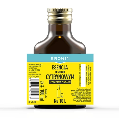 Essens med citronsmak med naturlig arom för 10 L - 100 ml - 4