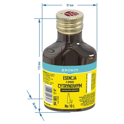 Essens med citronsmak med naturlig arom för 10 L - 100 ml - 6