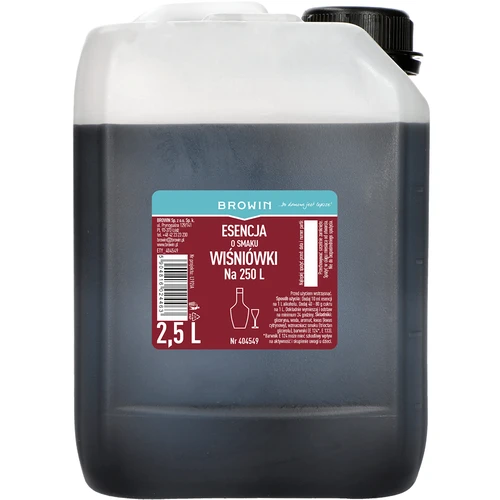 Essens med körsbärssmak, 2,5 L för 250 L färdig dryck