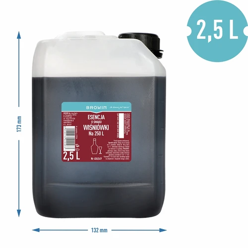 Essens med körsbärssmak, 2,5 L för 250 L färdig dryck - 3