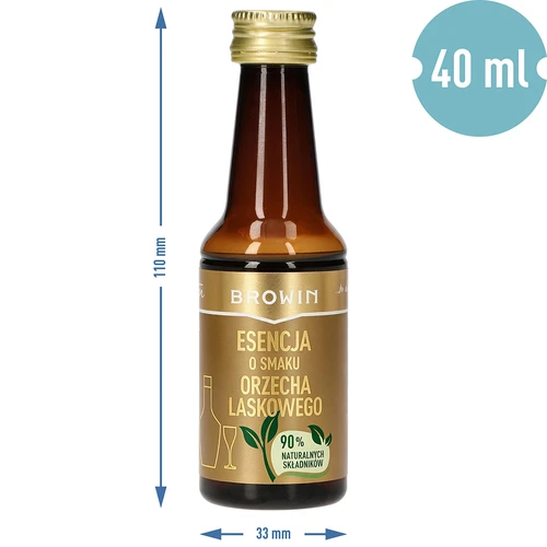 Essens med smak av hasselnöt för 4 l - 40 ml - 8