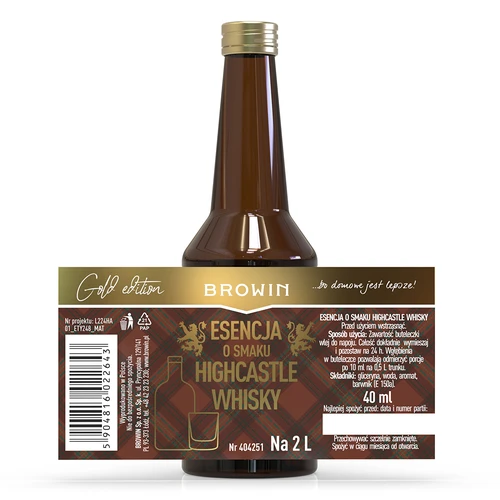 Essens med smak av Highcastle Whisky för 2 L – 40 ml - 4