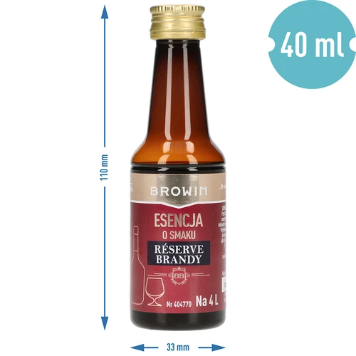 Essens med smak av Reserve Brandy, 40 ml, för 4 L - 7