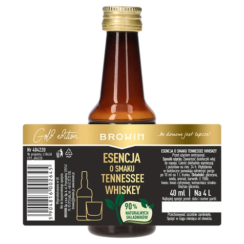 Essens med smak av Tennessee whiskey för 4 L - 40 ml - 7
