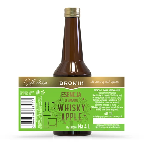Essens med smak av Whisky Apple – 40 ml, räcker till 4 L - 4