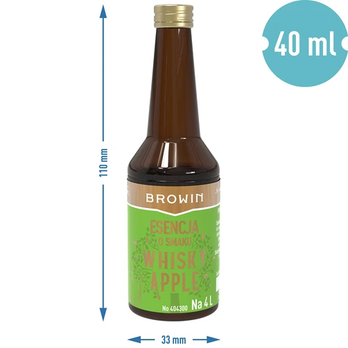 Essens med smak av Whisky Apple – 40 ml, räcker till 4 L - 7