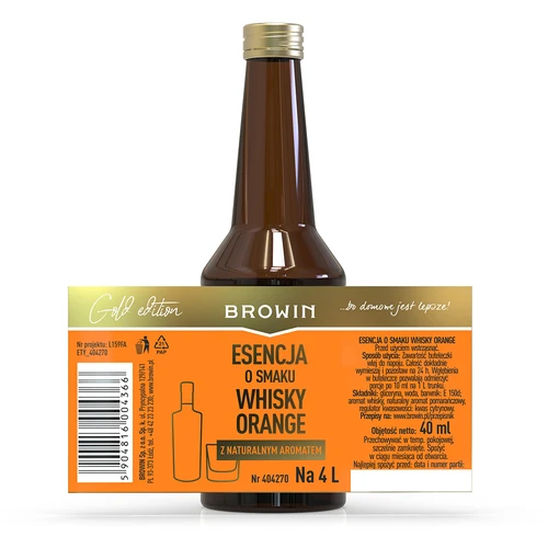 Smakessens Whisky Orange för 4 L - 40 ml - 6