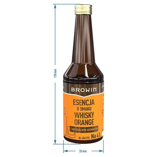 Smakessens Whisky Orange för 4 L - 40 ml - 8